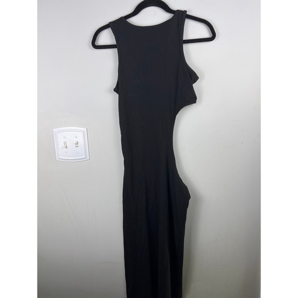 AC/DC Rhinestone Cutout Maxi Dress – Women’s M – Rock Band Graphic Tie-Side Dres - Picture 5 of 6